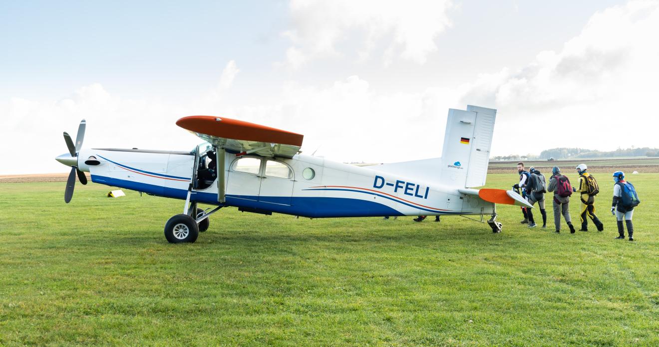 Einstieg in den Flieger