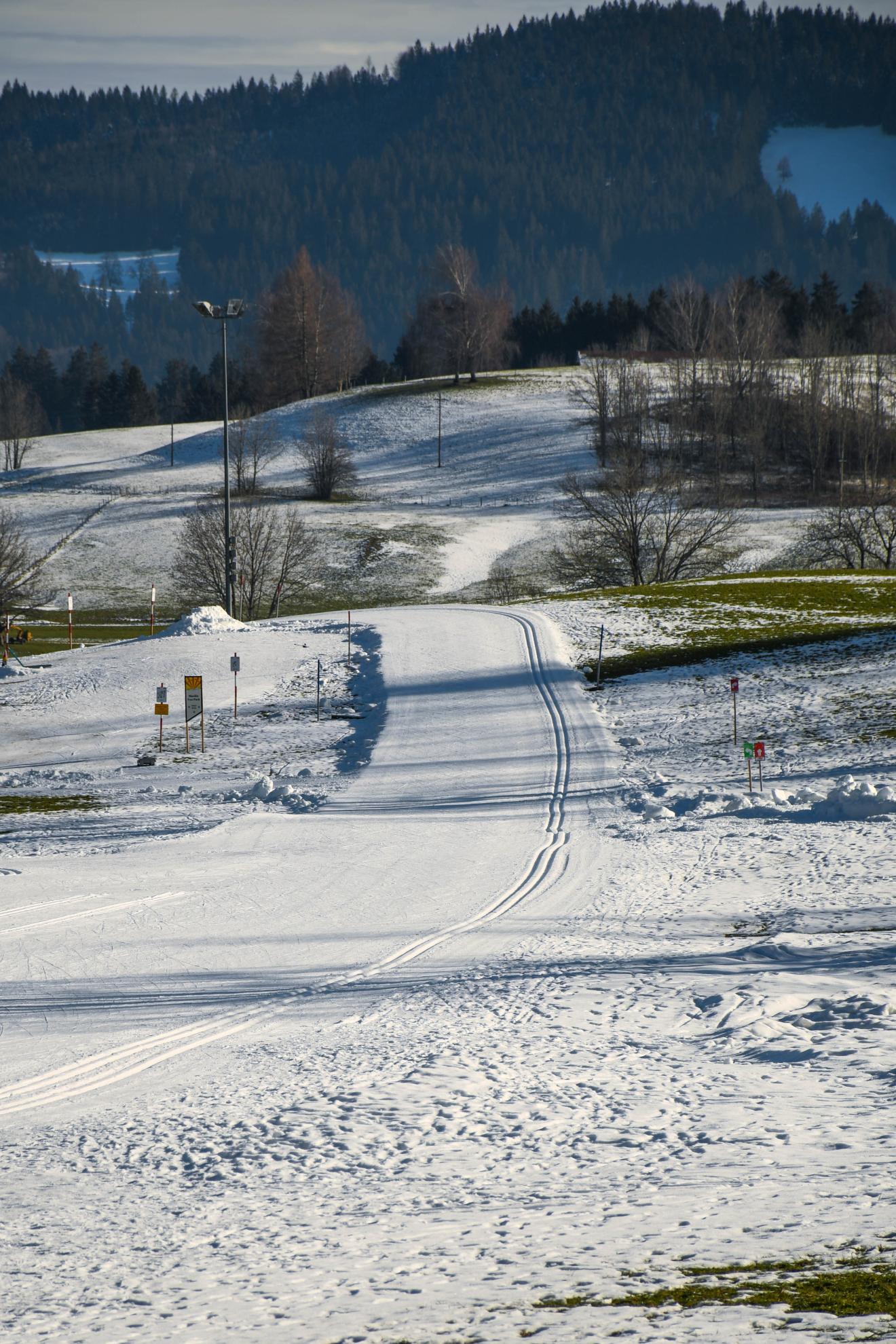 Präparierte Skipiste