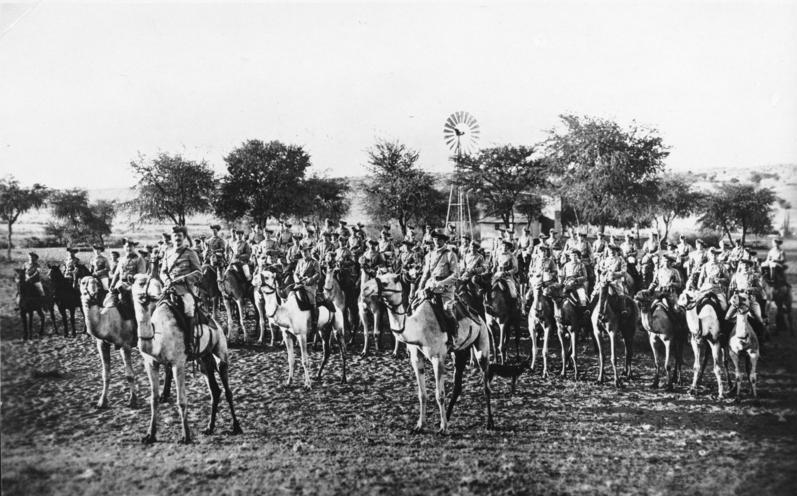 Kamelreiter der deutschen "Schutztruppe"