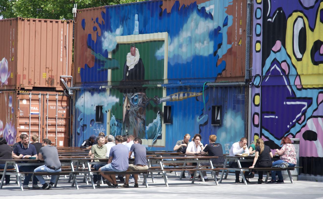 Überblick Werksviertel Mittagspause