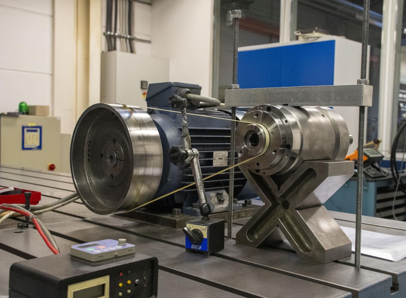 Probelauf der Spindel