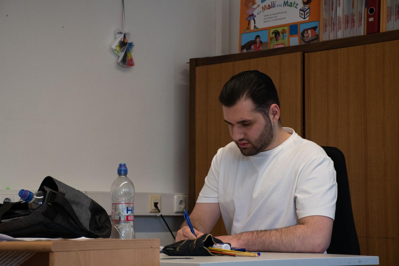 Lehrer am Teste korrigieren