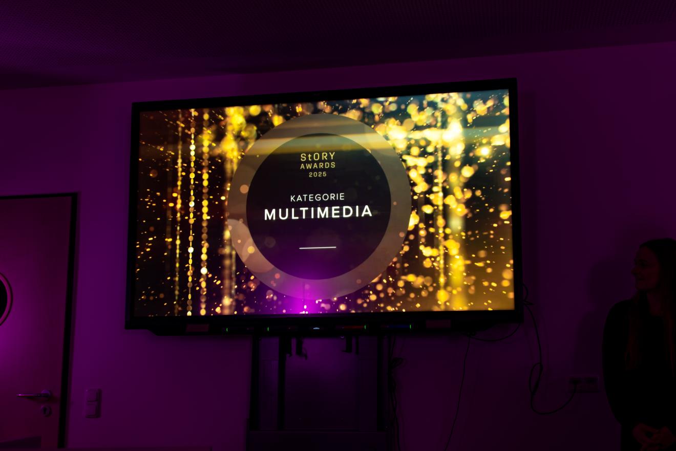 Ein Bildschirm zeigt die Kategorie "Multimedia". 