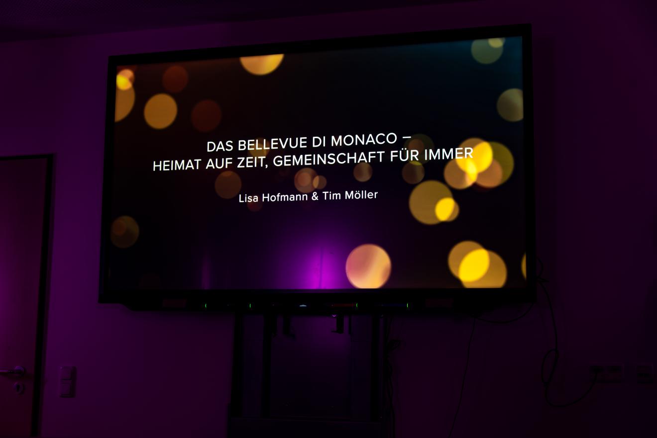 Das "Bellevue di Monaco - Heimat auf Zeit, Gemeinschaft für immer" von Lisa Hoffmann und Tim Möller gewinnt den 2. Platz.