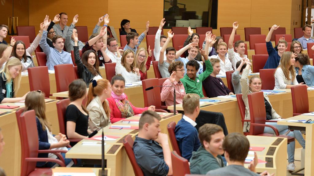 Schüler zu Besuch im Bayerischen Landtag