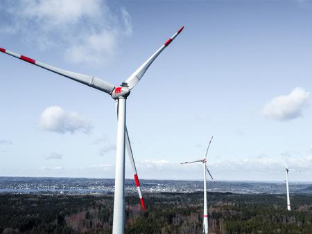 Windkraftanlage in Bayern